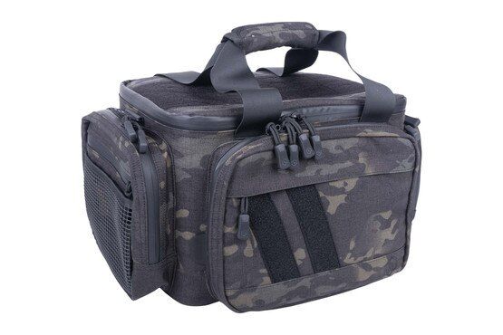 Savior Equipment Specialist Triple Pistol Case Range Bag has a black multicam pattern